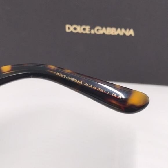New Authentic Dolce & Gabbana DG4438 4536 Havana Square Sunglasses - Picture 11 of 11